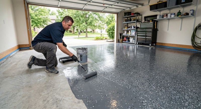 Garage Concrete Coating in Greensboro, NC