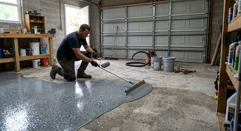Garage Concrete Coating in Charlotte, NC