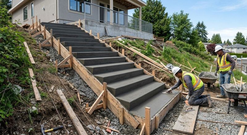 Steps Pouring in Denver, CO